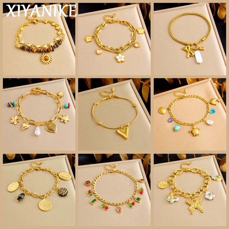 Butterfly Clasp Deployant - XIYANIKE 316L stainless steel heart-shaped butterfly