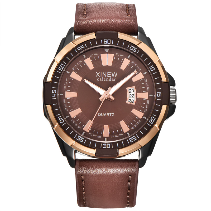 Leather Watch Band Men - Men XINEW Brand Watches Students Fashion