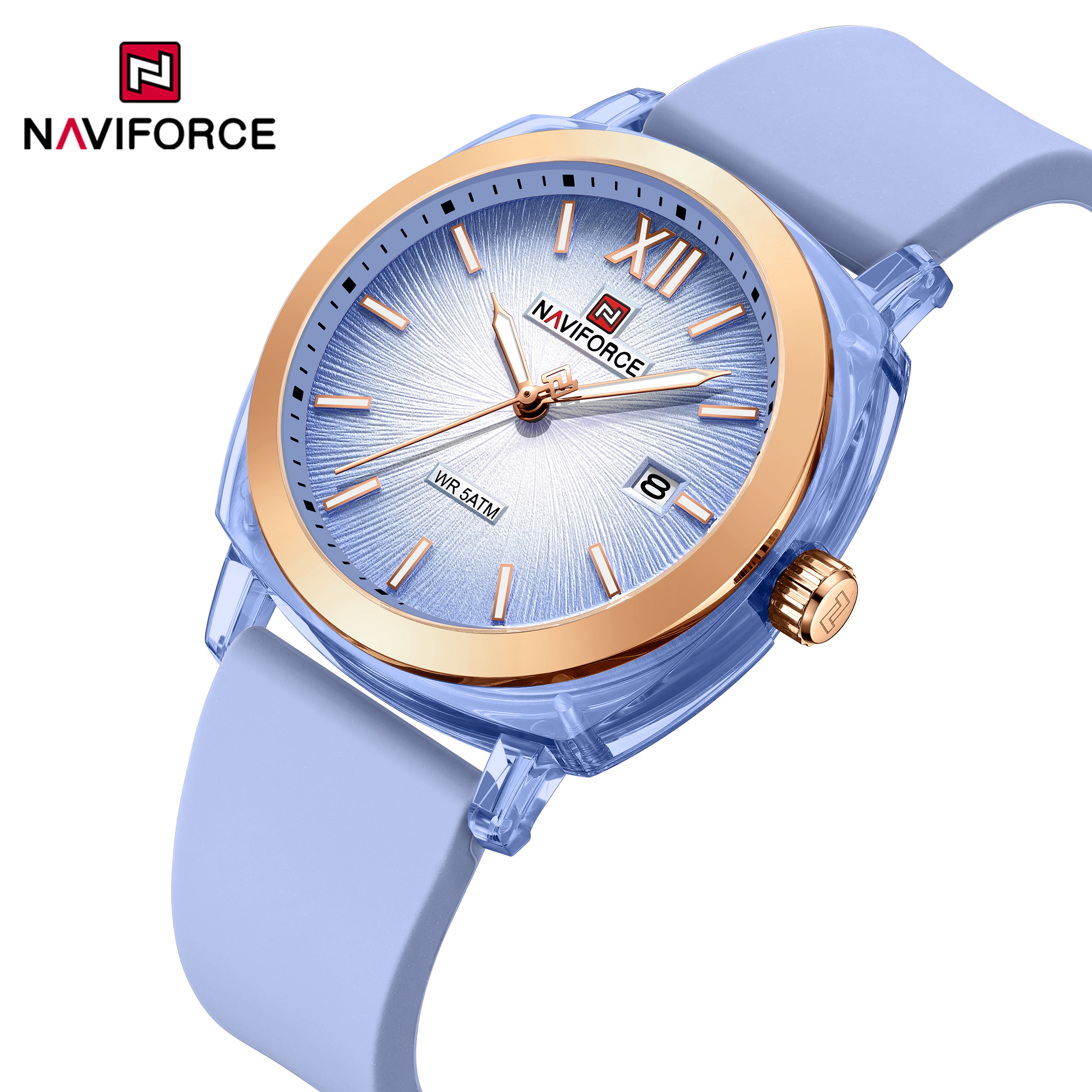 Silicone Band Women - Naviforce 6111 Candy colors Watch Calendar