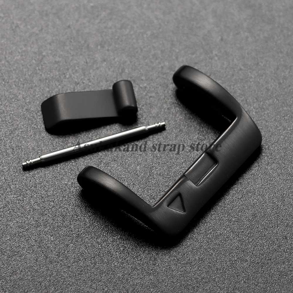 Black Stainless Steel Watch Bu - Silicone Watch Band 22Mm のレビューと価格