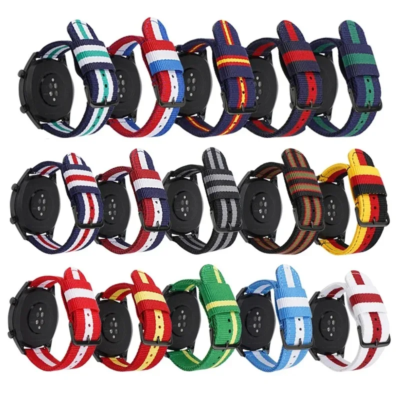 Nylon Watch Strap 20mm 22mm Qu - Canvas Strap Watch のレビューと価格