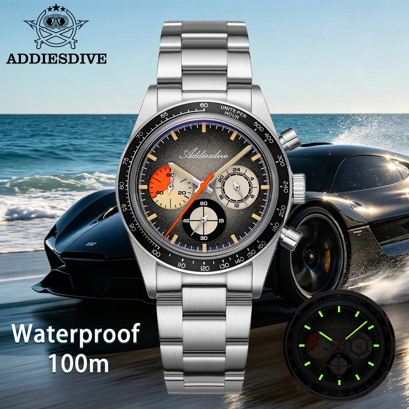 ADDIESDIVE 2026 NEW Chronograp - Tropic Strap Vintage のレビューと価格