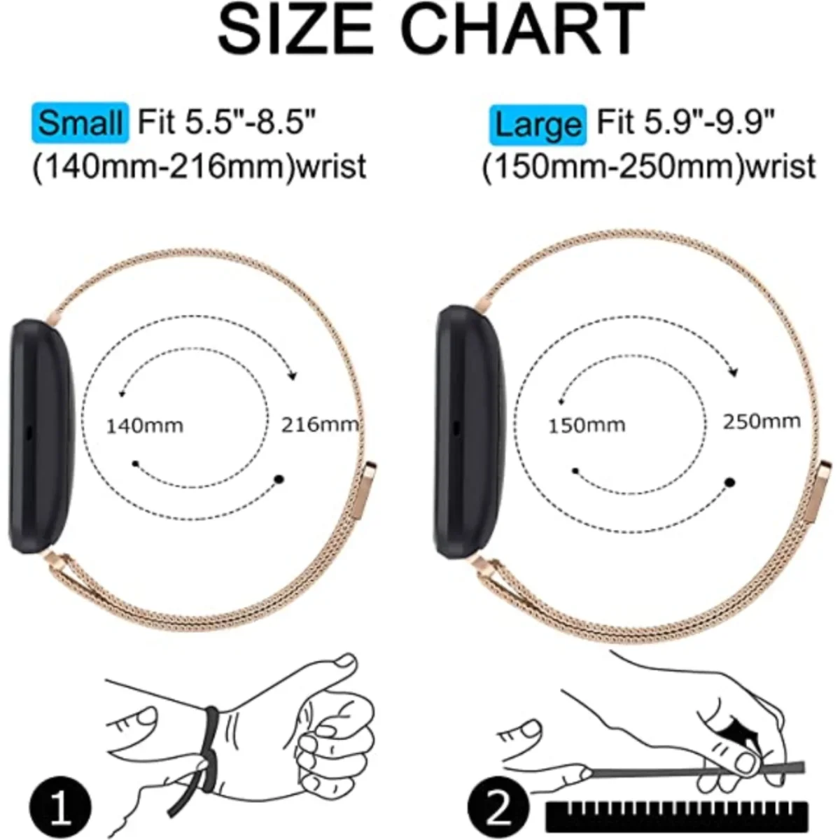Milanese Strap for Fitbit Vers - Milanese Loop Magnetic のレビューと価格