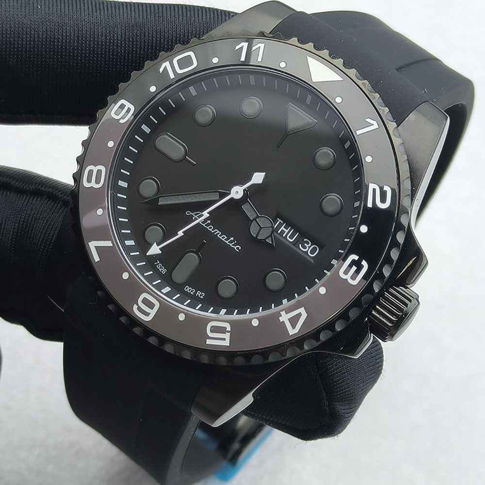 40MM NH36 Watch Black Men's St - Stainless Bracelet Diver のレビューと価格