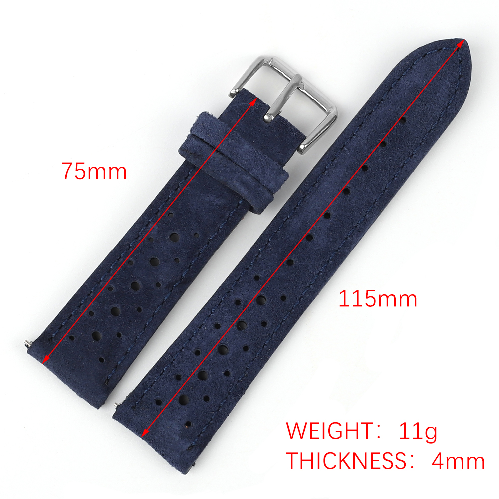 Suede Leather Watch Band 18mm  - Suede Strap Watch のレビューと価格
