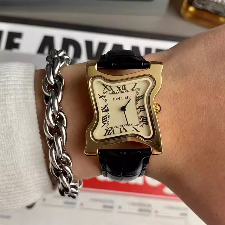 Surrealist Art Melting Clock W - Leather Watch Band Men のレビューと価格