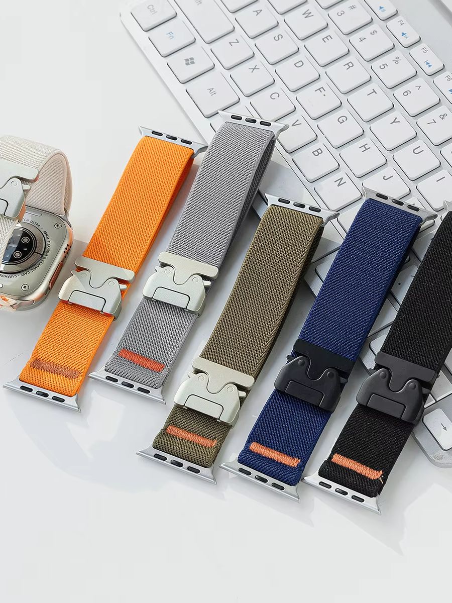 For Apple Watch Band Nylon Ela - Parachute Strap Elastic のレビューと価格