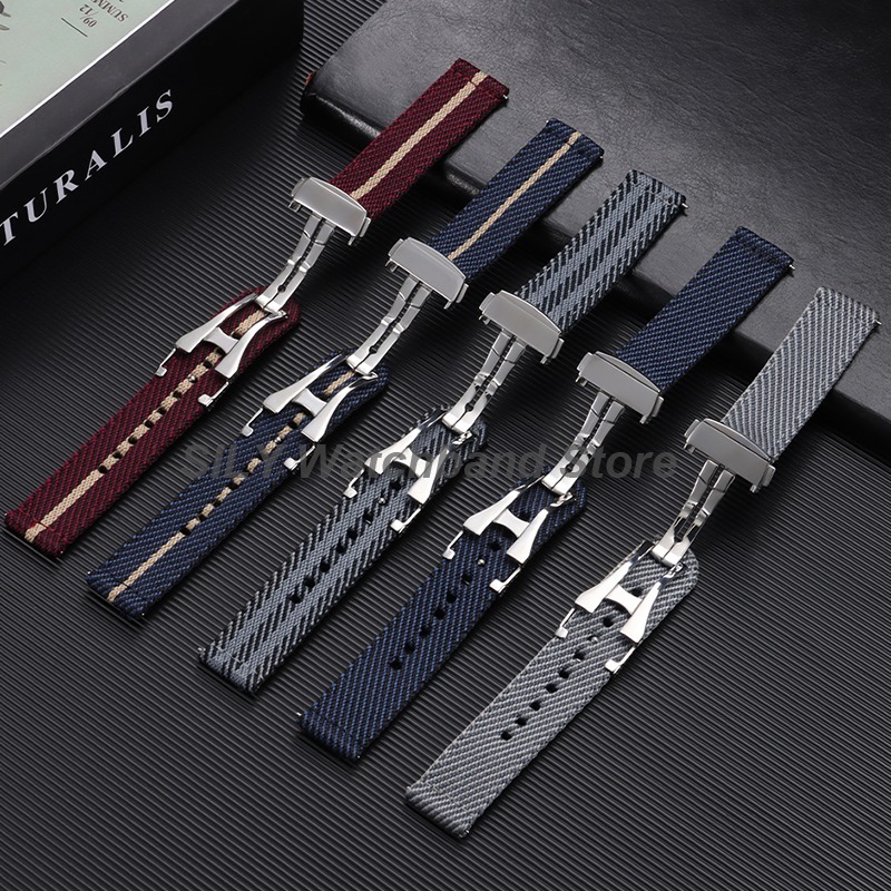 Woven Canvas Fabric Watch Band - Canvas Strap Watch のレビューと価格