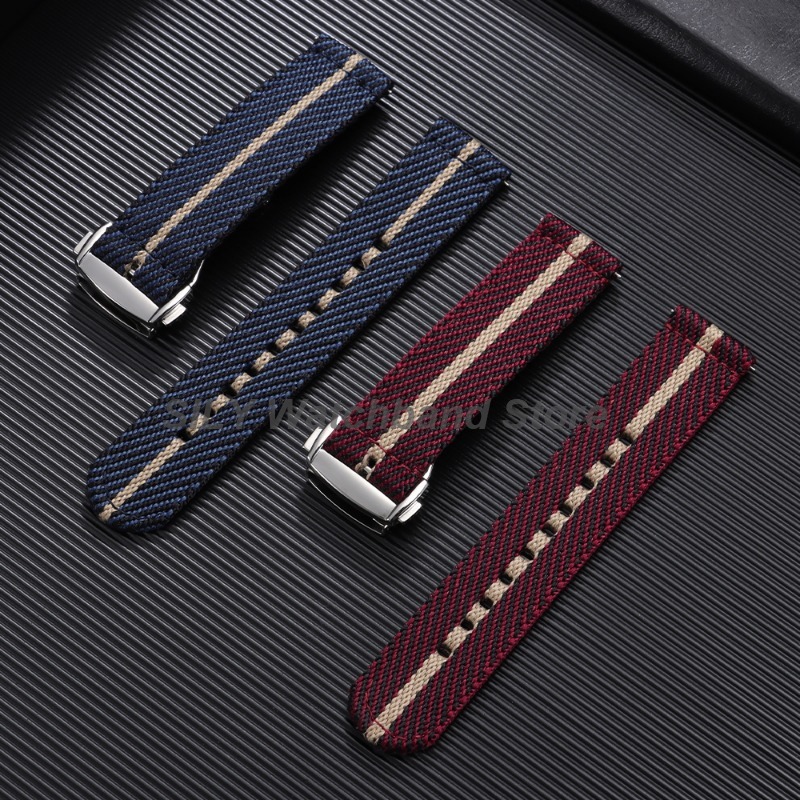 Woven Canvas Fabric Watch Band - Canvas Strap Watch のレビューと価格