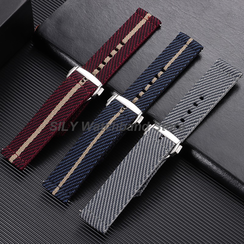 Woven Canvas Fabric Watch Band - Canvas Strap Watch のレビューと価格