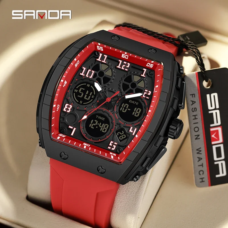 SANDA 6157 New Fashion Men's E - Rubber Strap Diver のレビューと価格