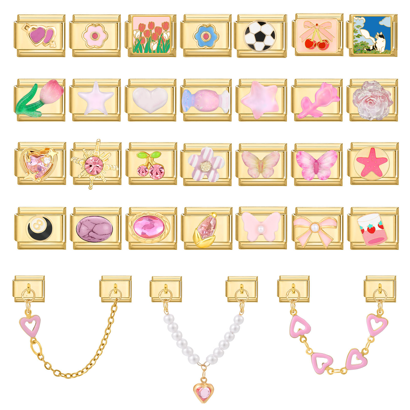 New Vintage Glitter Sun Flower - Butterfly Clasp Deployant のレビューと価格