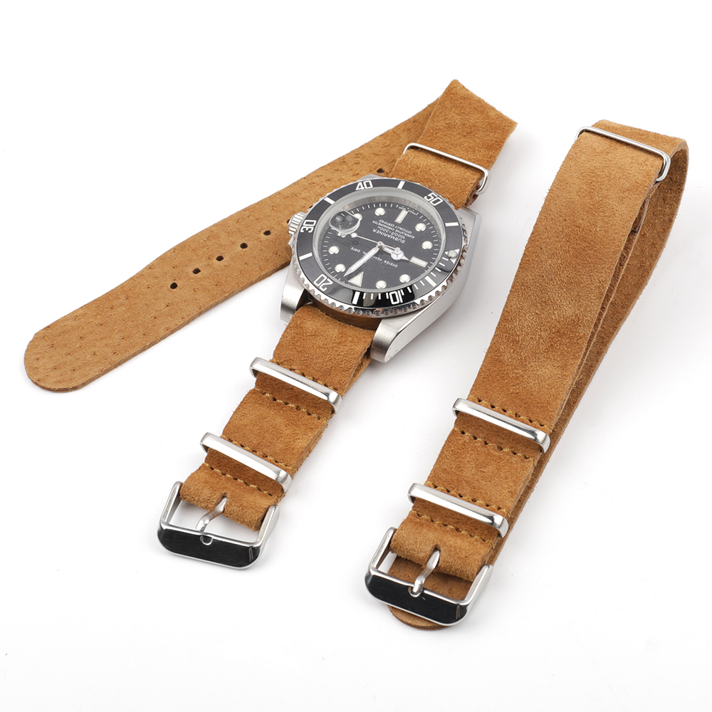 Soft Retro Suede Genuine Leath - Suede Strap Watch のレビューと価格