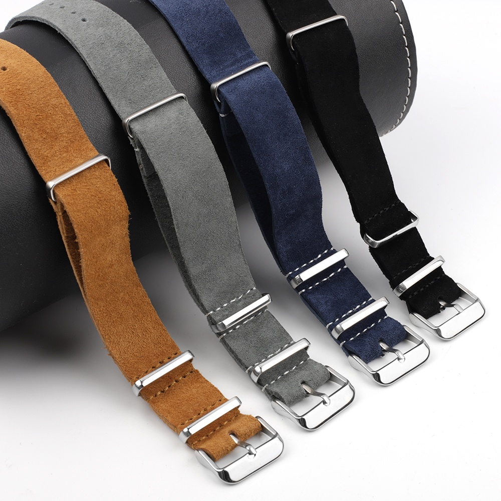Soft Retro Suede Genuine Leath - Suede Strap Watch のレビューと価格