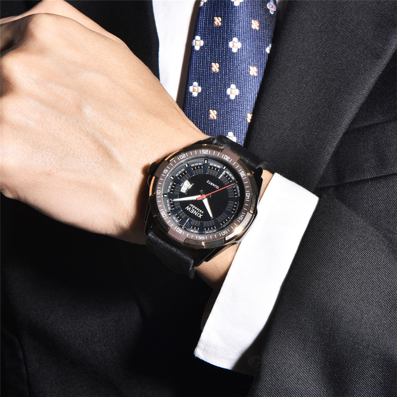 Men XINEW Brand Watches Studen - Leather Watch Band Men のレビューと価格