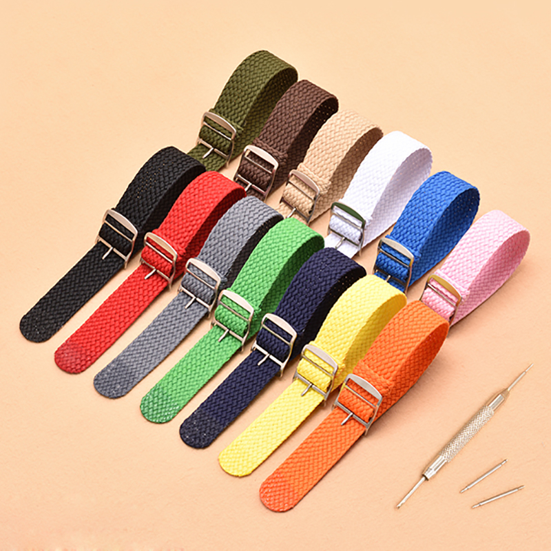 Nylon Weave Watch Strap for Pe - Perlon Strap Woven のレビューと価格