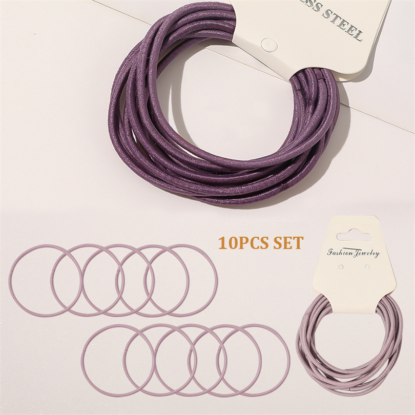 10PCS Women Girls Simple Basic - Silicone Band Women のレビューと価格