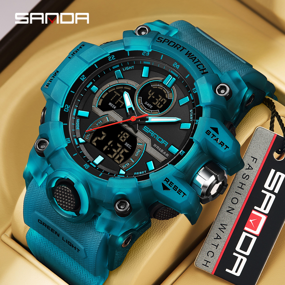 SANDA 6198 Men's Electronic Wa - Rubber Strap Diver のレビューと価格