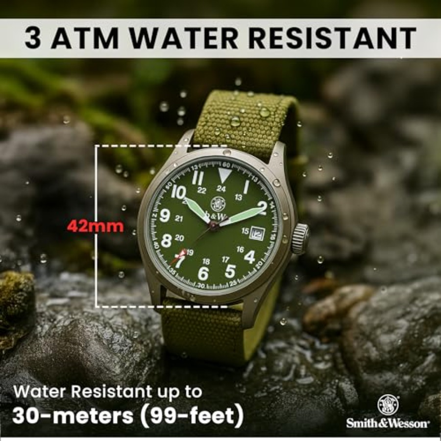Men's Military Watch, 3 Interc - Canvas Strap Watch のレビューと価格