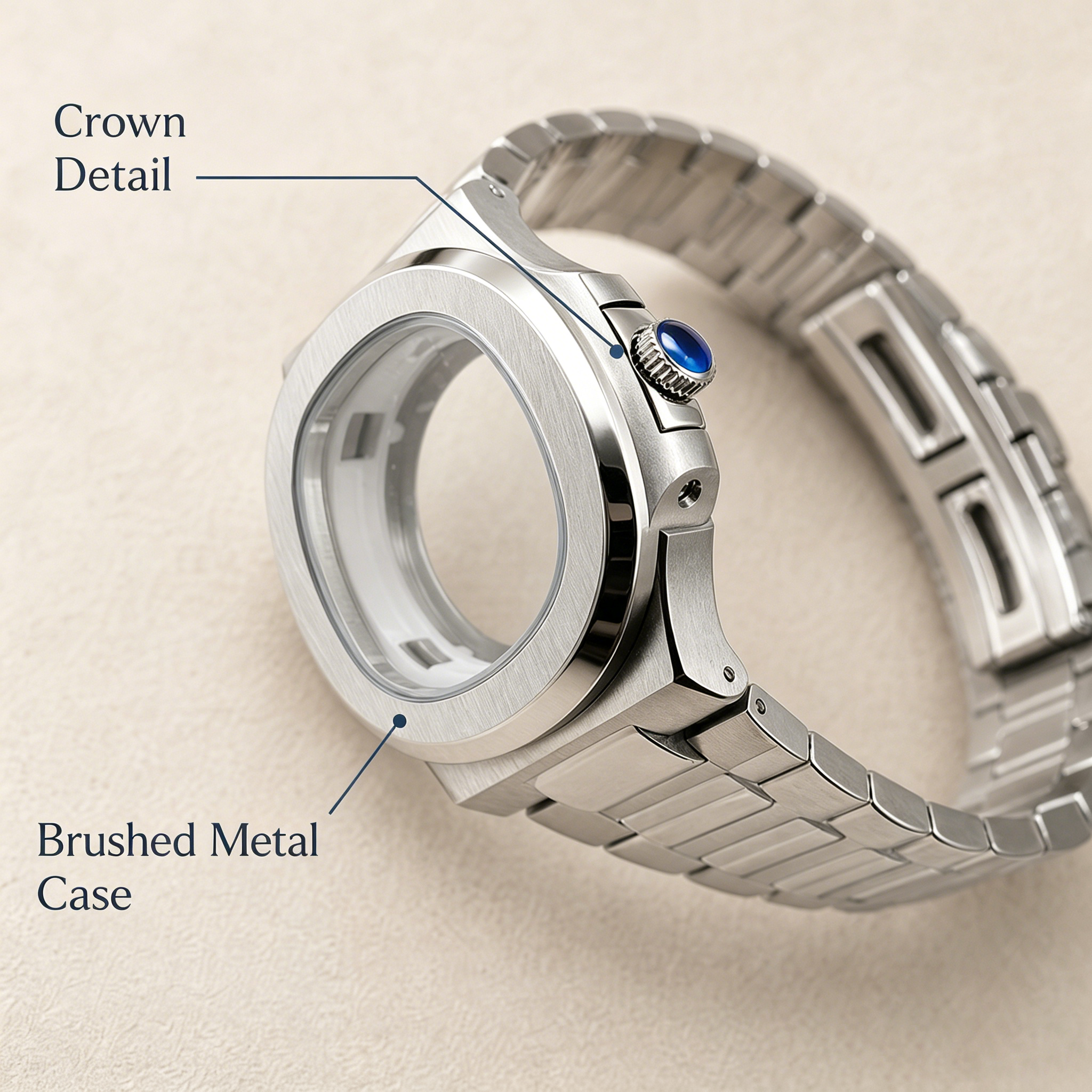 40mm Nautilus Watch Case Mod K - Butterfly Clasp Deployant のレビューと価格