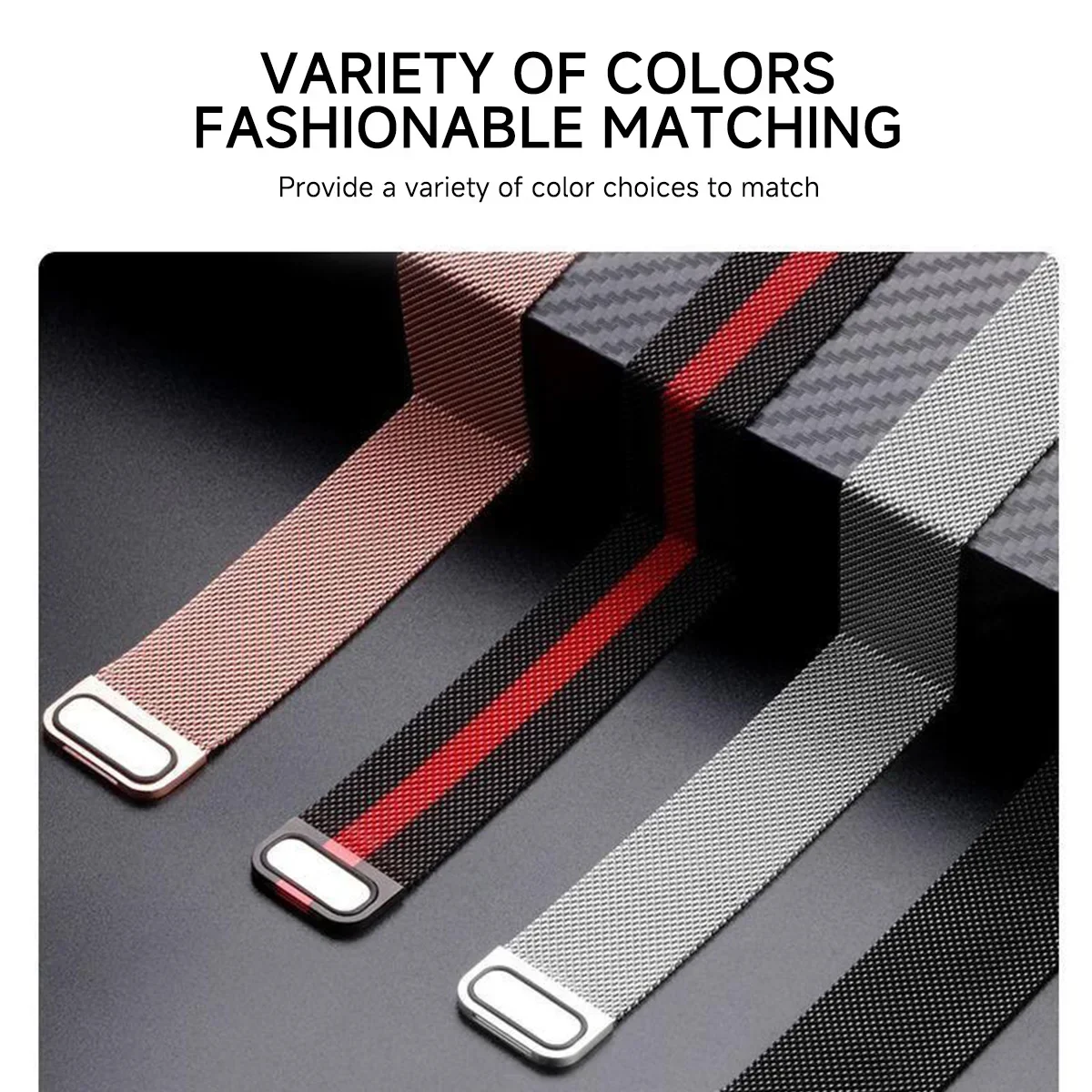 Metal Strap For Fitbit Versa 4 - Milanese Loop Magnetic のレビューと価格