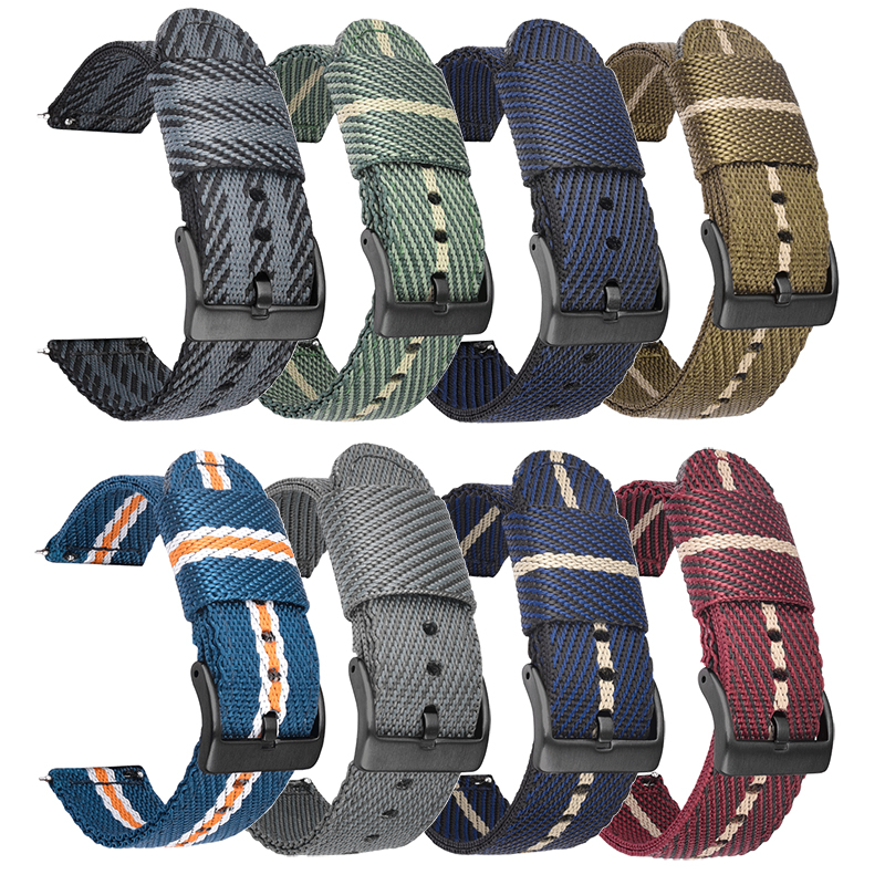 Woven Nylon Strap 18mm 20mm 22 - Nato Strap Nylon のレビューと価格