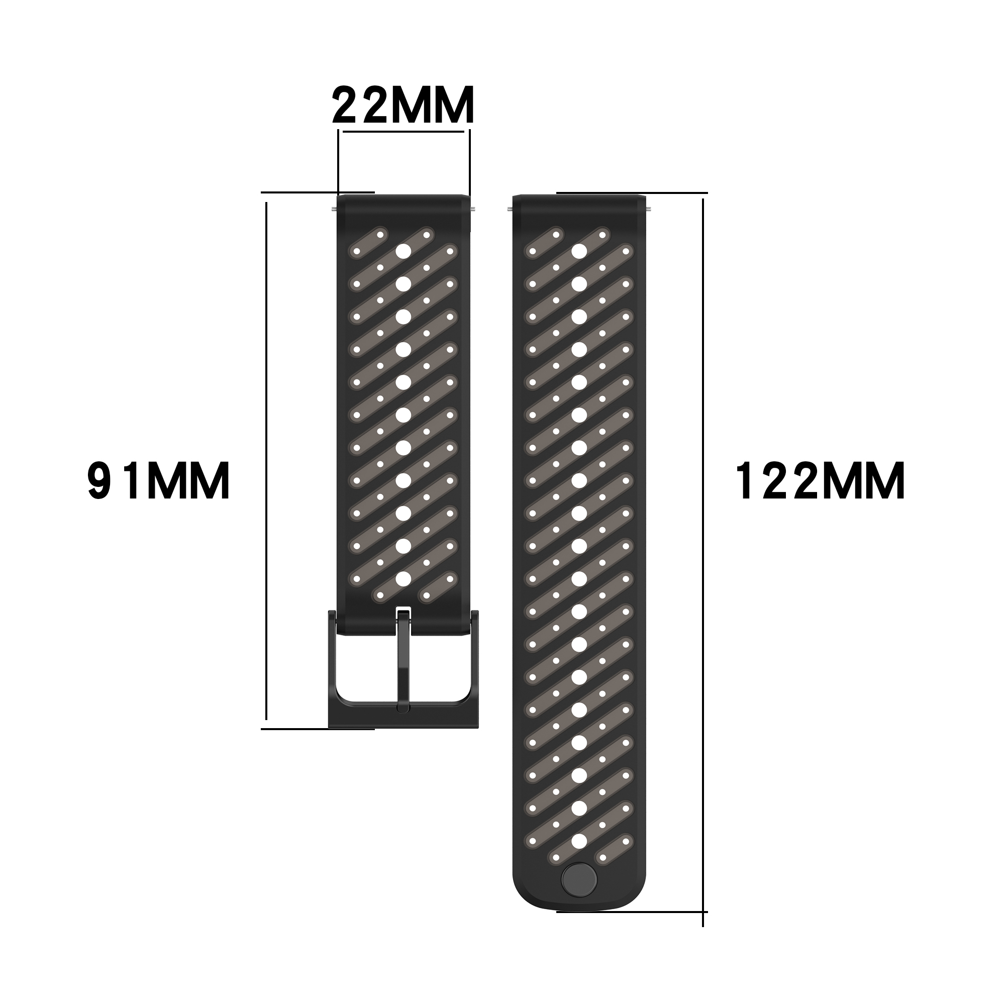Silicone Sports Band For Suunt - Silicone Watch Band 22Mm のレビューと価格