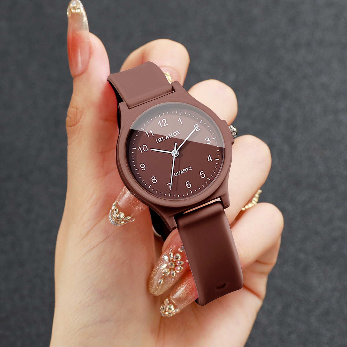 2PCS Fashion Arabic Dial Women - Silicone Band Women のレビューと価格