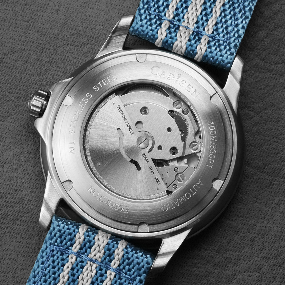 CADISEN Deep Explorer MIYOTA 8 - Canvas Strap Watch のレビューと価格