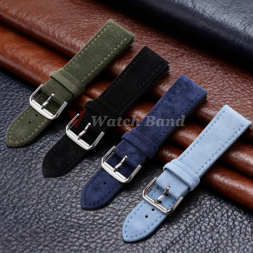 18/19/20/22mm Watch Band Genui - Suede Strap Watch のレビューと価格