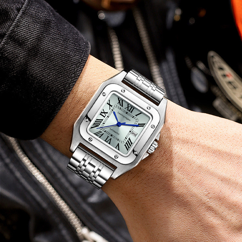 High-End Luxury Square Automat - Butterfly Clasp Deployant のレビューと価格