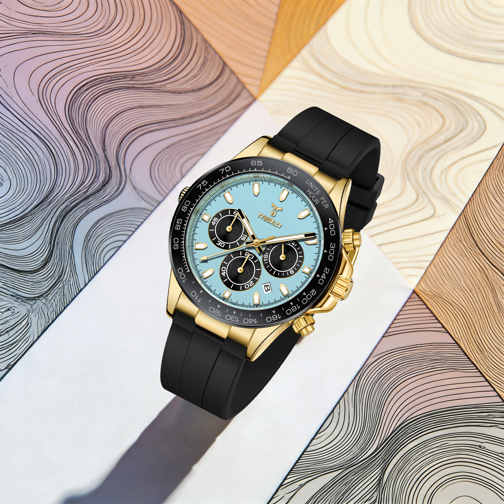 TYBERLEY Sophisticated Eleganc - Rubber Strap Diver のレビューと価格