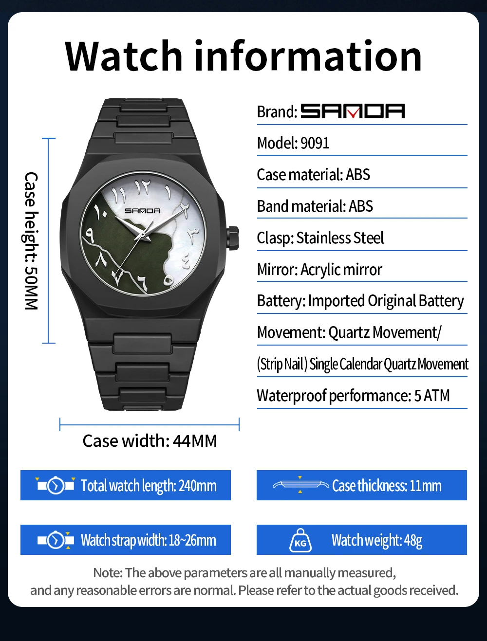 2025 SANDA Fashion Men's and W - Rubber Strap Diver のレビューと価格
