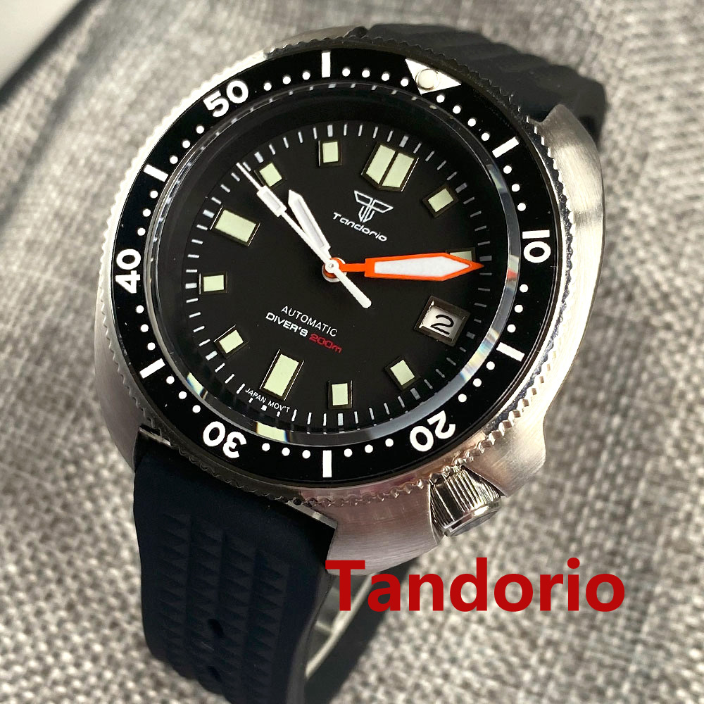 Tandorio 44mm NH35 PT5000 Move - Rubber Strap Diver のレビューと価格