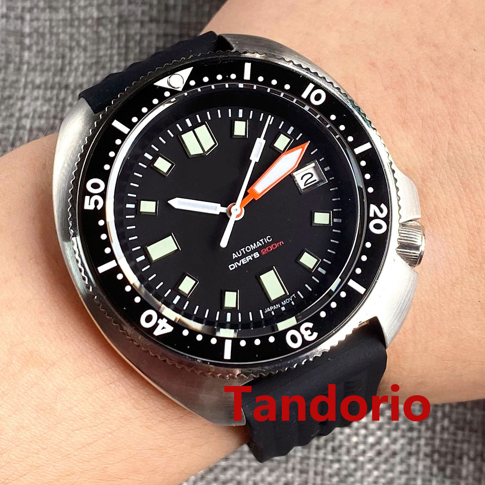 Tandorio 44mm NH35 PT5000 Move - Rubber Strap Diver のレビューと価格